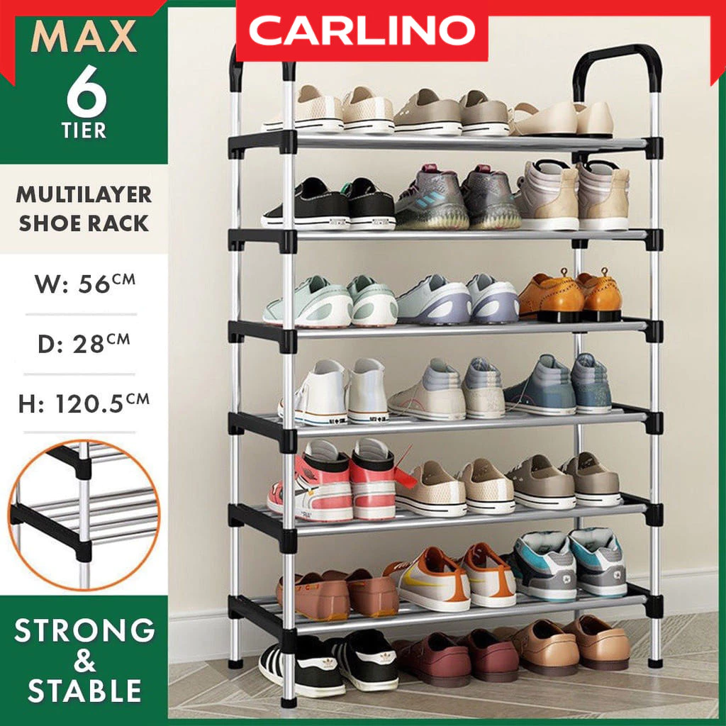 ลดล้างสต็อค!!!! ชั้นวางรองเท้าสแตนเลส 3-8 ชั้น/ Max Shoe Rack thumbnail 9
