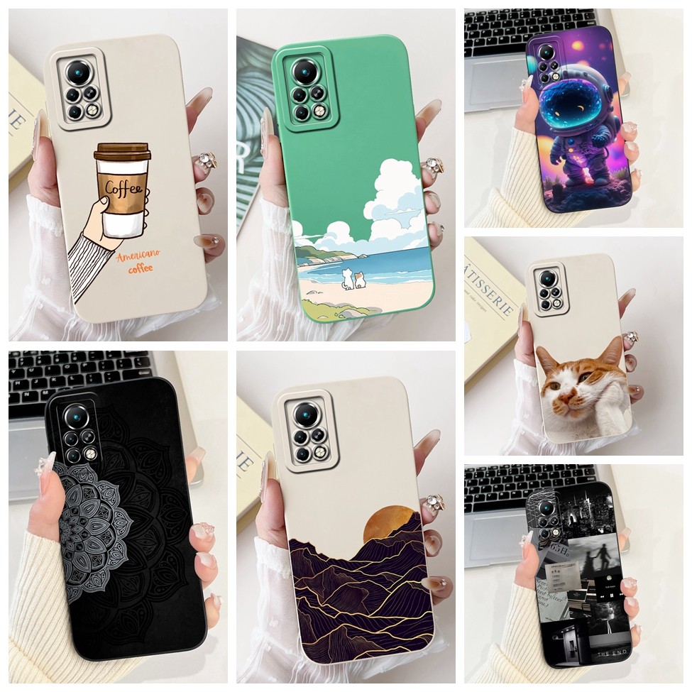 Infinix Note 11s 11Pro กรณี X698 X697 ความงามแฟชั่นน่ารัก Panda ฝาหลัง Infinix Note 11 Pro เคสโทรศัพท์