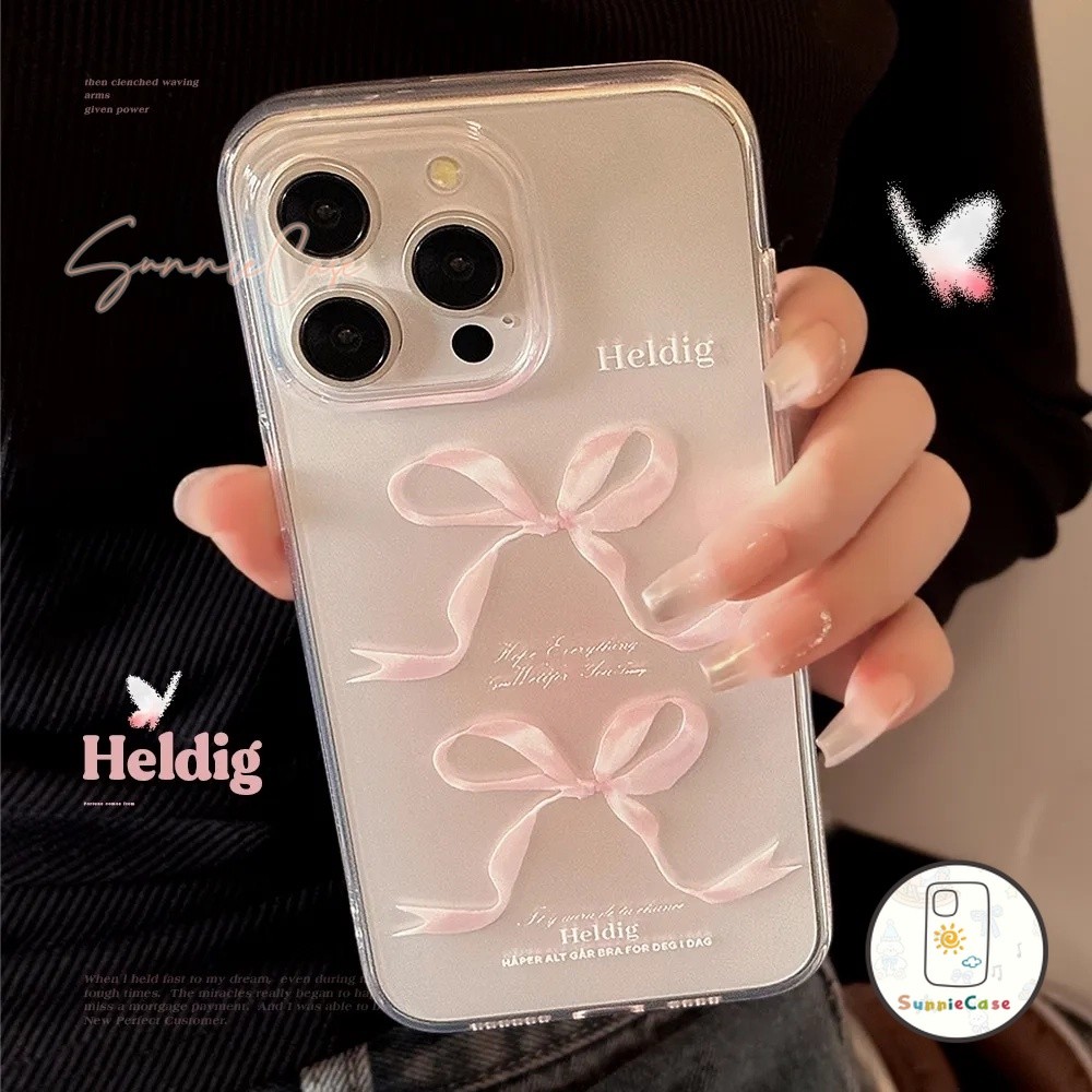 การ์ตูนBow เป็นฝัน เชอร์รี่ เคส OPPO A38 A36 A15 A12 A18 A57 A5s A55 A74 A51 A7 A16 A5 A76 A9 A54 A3S A1K A31 Reno 11 5F