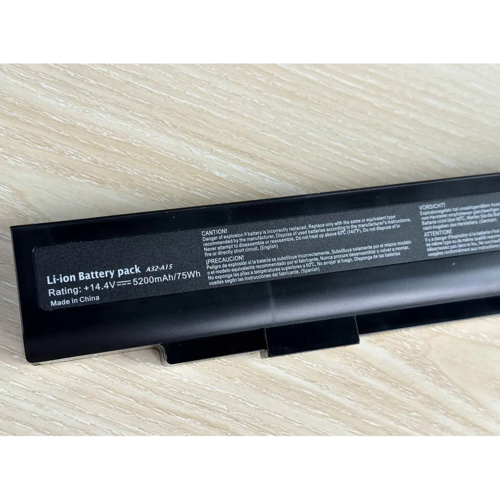 8 Cells 14.4V  แล็ปท็อป battery for Notebooks: DNS A15HC battery A42-A15