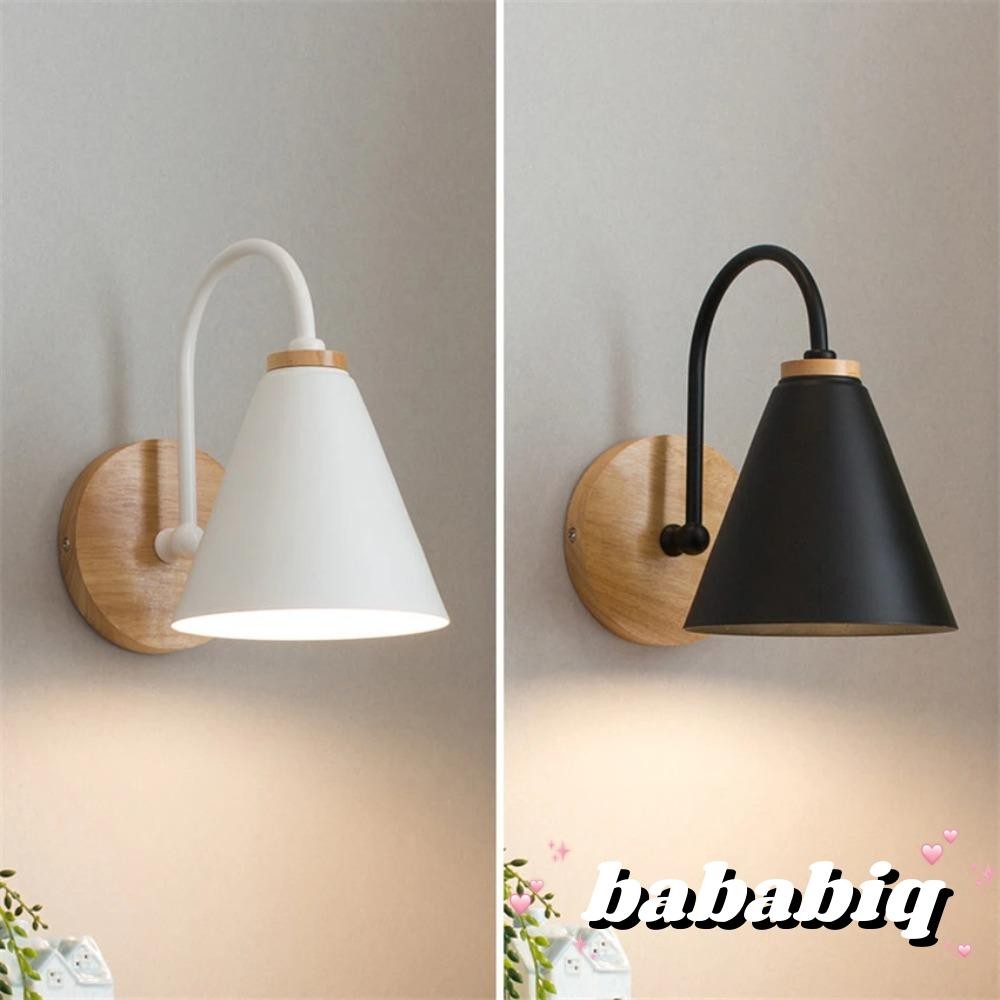 Bababiq โคมไฟติดผนังห้องนั่งเล่นเหล็กห้องนอนสีทึบ