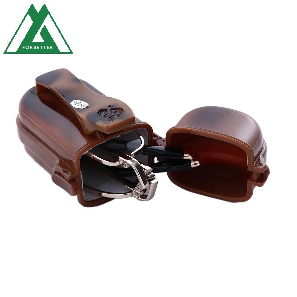 Forbetter แว่นอ่านหนังสือแบบพับได้แฟชั่นแว่นตาคอมพิวเตอร์ Vision Care กรอบโลหะพับสายตายาวแว่นตา