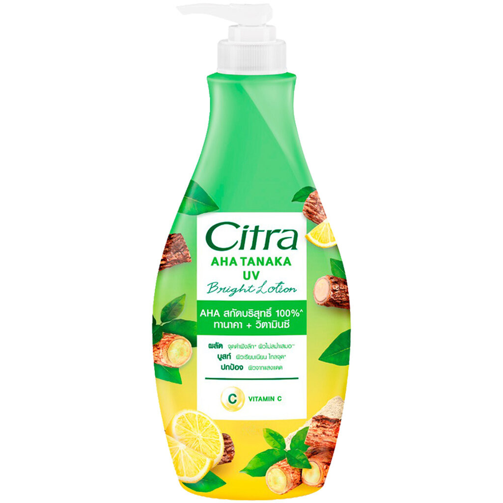 LeeMart โลชั่น ทาผิว ซิตร้า Citra Lotion 300ML AHA Tanaka UV โลชั่น ครีม บำรุงผิว รุ่น ซิตร้า ขวดปั๊