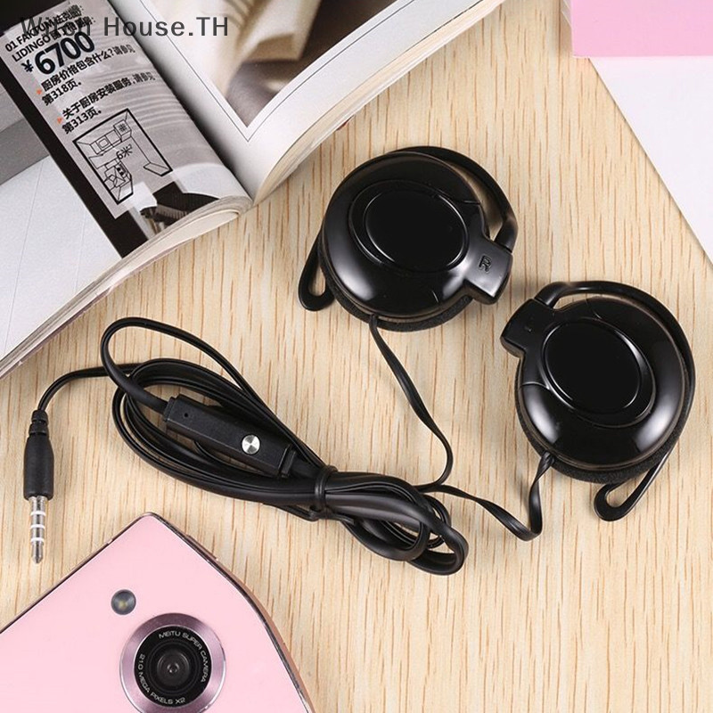 [สวย] หูฟังแบบมีสายสเตอริโอ 3.5 มม. ที่เกี่ยวหูหูฟังเกมเพลงพร้อมไมโครโฟนสําหรับโทรศัพท์มือถือพีซีแล็ปท็อป Mp3 Mp4 ชุดหูฟังแบบมีสาย [ใหม่]