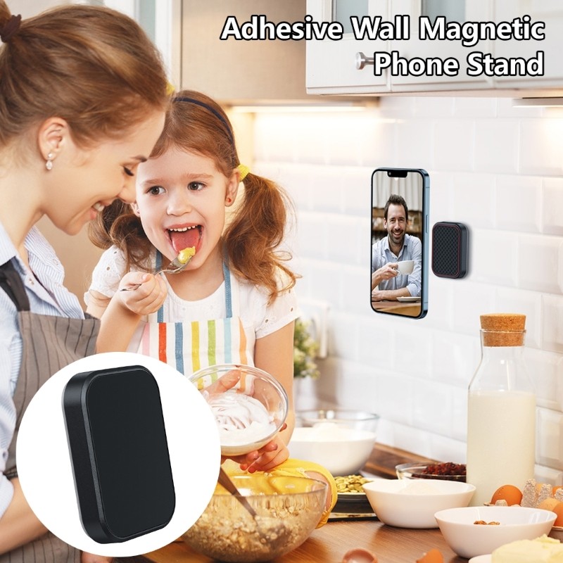 IOR แผ่นซิลิโคนติดผนังพร้อมกาวแม่เหล็ก Cradles Magnet Wall ที่วางโทรศัพท์มือถือติดบนที่วางโทรศัพท์ใน