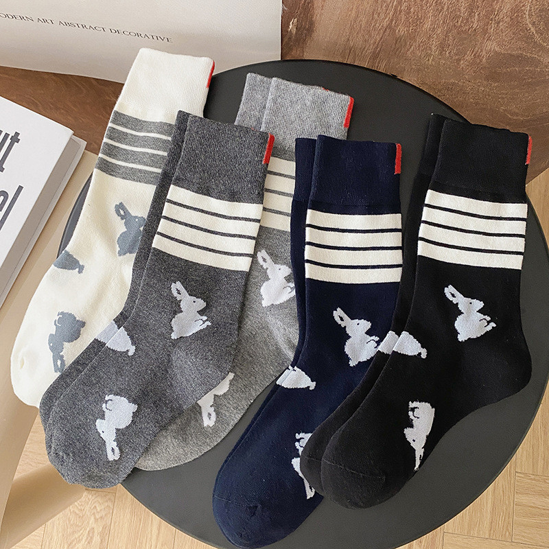 Women socks  rabbit colourful cotton socks