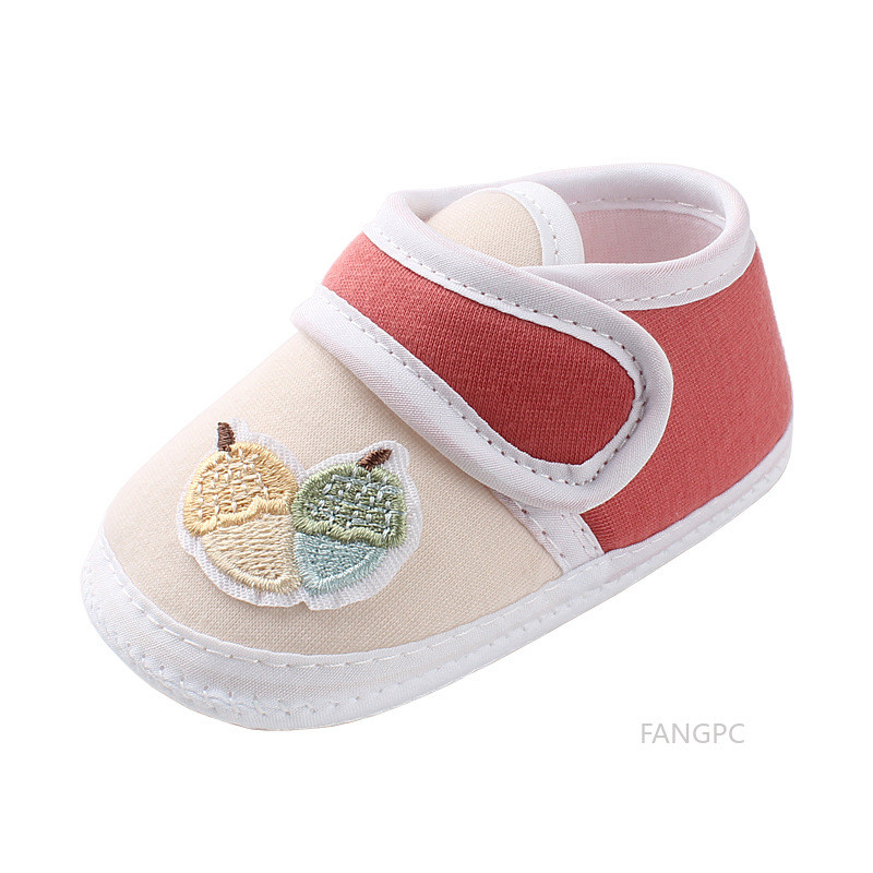 รองเท้าเด็กพื้นนุ่มด้านล่างกันลื่นดีไซน์การ์ตูนน่ารักสําหรับเด็กชายและเด็กหญิง 0-1 ปี - รูปที่ 3