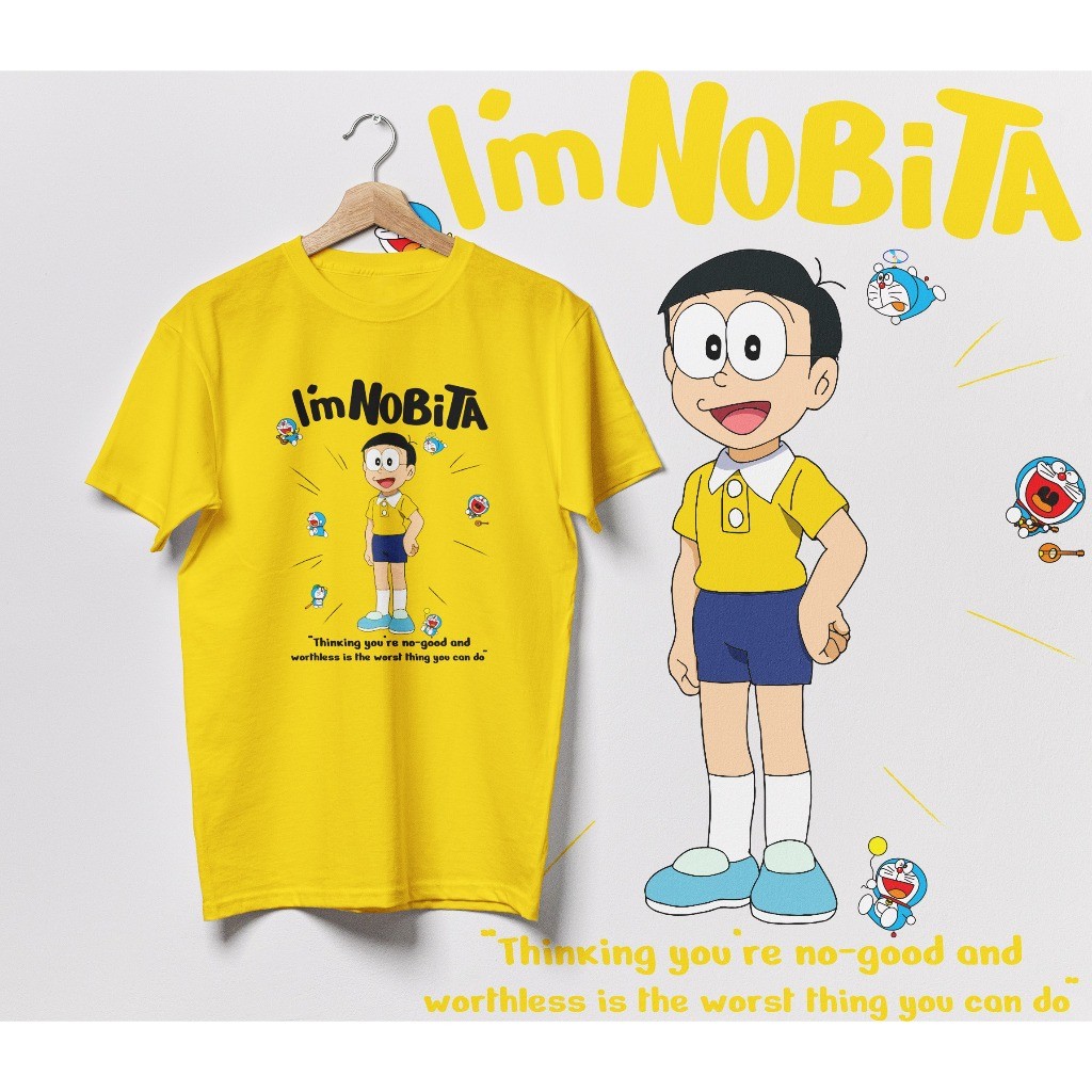 เสื้อยืดคุณภาพสูง เสื้อยืดฤดูร้อน สะดวกสบายและระบายอากาศ DORAEMON พิมพ์อะนิเมะ#10
