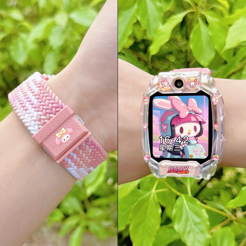 [คลังสินค้าพร้อม] เหมาะสําหรับสายนาฬิกาโทรศัพท์ Imoo Magnetic Imoo Z1 Z2 Z3 Z5 Z6 Z7 imoo x10 ยืดหยุ่นกีฬาถักสายรัดข้อมือป้องกันกรณี