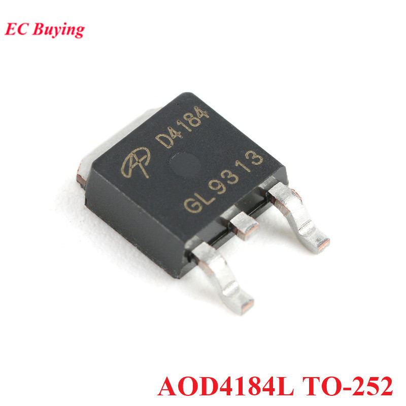 10 ชิ้น/5 ชิ้น AOD4184 D4184 AOD4184L TO-252 N-channel 40 V/50A SMD MOSFET MOSFET MOS Tube FET Field