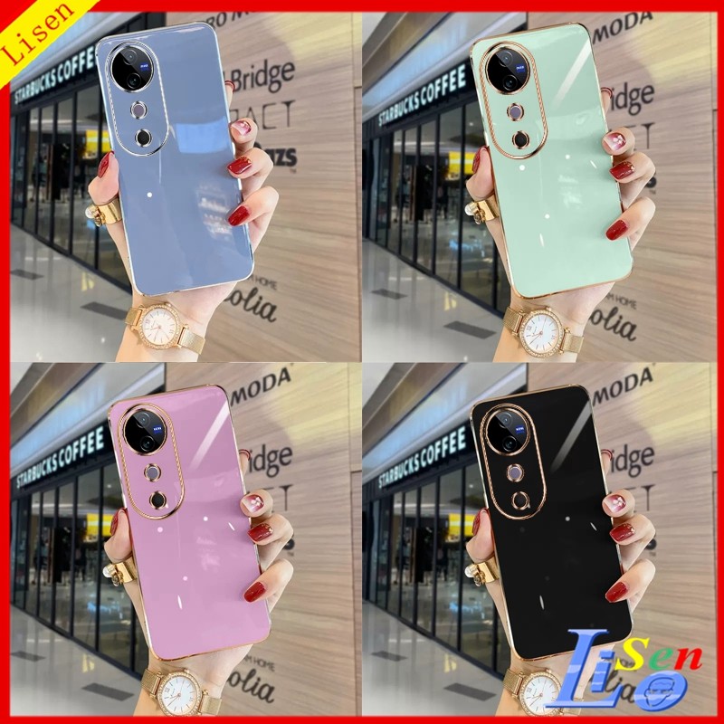 เคส Vivo V40 5g/V30E 5g / V29 5g/V29E/V30 Pro 5g/V40 Pro 5g Minimally electroplated soft shell เคสป้องกันโทรศัพท์มือถือ ZB