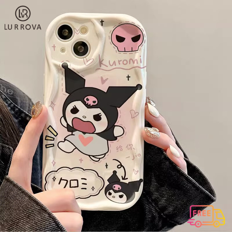 เคส OPPO A60 A79 5G A3 Pro A3X A38 A18 A57 A58 A98 A78 A17K A55 A54 A16 A15 A77 A74 A93 A92 A12 A3S A5 A7 A5S A15S A31 A53 A76 การ์ตูนอะนิเมะ Kuromi กันกระแทกเคส TPU โทรศัพท์