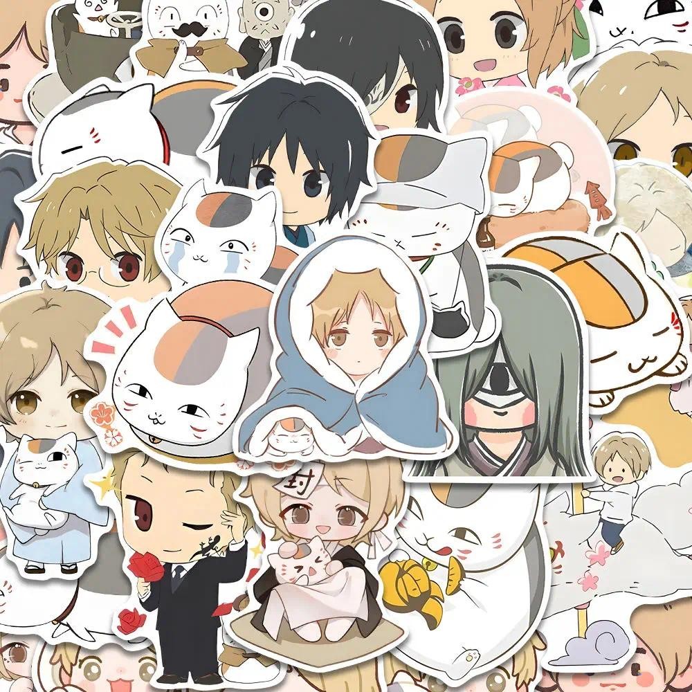 Natsume Yuujinchou อะนิเมะสติกเกอร์ Nyanko Sensei Natsume Takashi สติกเกอร์น่ารักแล็ปท็อปเคสโทรศัพท์