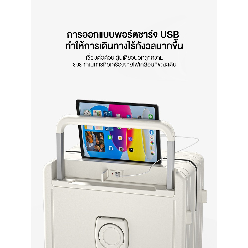 LVNI กระเป๋าเดินทาง กล่องใส่รหัสเดินทาง กระเป๋าขึ้นเครื่อง ล้อเลื่อนเงียบ 360° ป้องกันรอยขีดข่วน