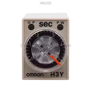 Omron รีเลย์เวลาขนาดเล็ก H3Y-4 สวิตช์จับเวลาอิเล็กทรอนิกส์แบบหน่วงเวลากําลังสูง ฐานเข็มขัด 14 พิน