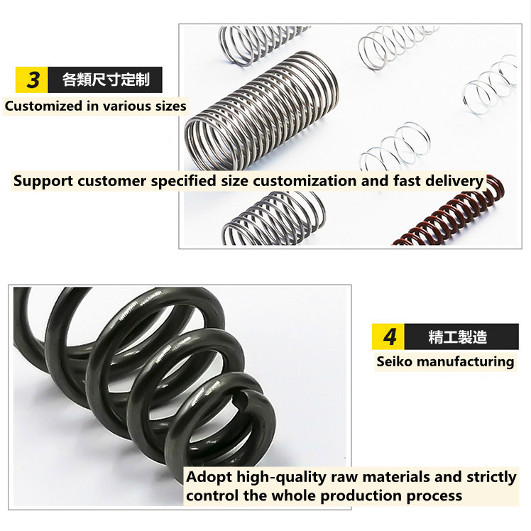 [FGHT17-y] สปริงกด-สปริงดัน สปริงอัด สปริงดันทั่วไป เหล็กสปริง 65Mn/Compression Spring d1.5mm * OD15-22mm * L10-100mm