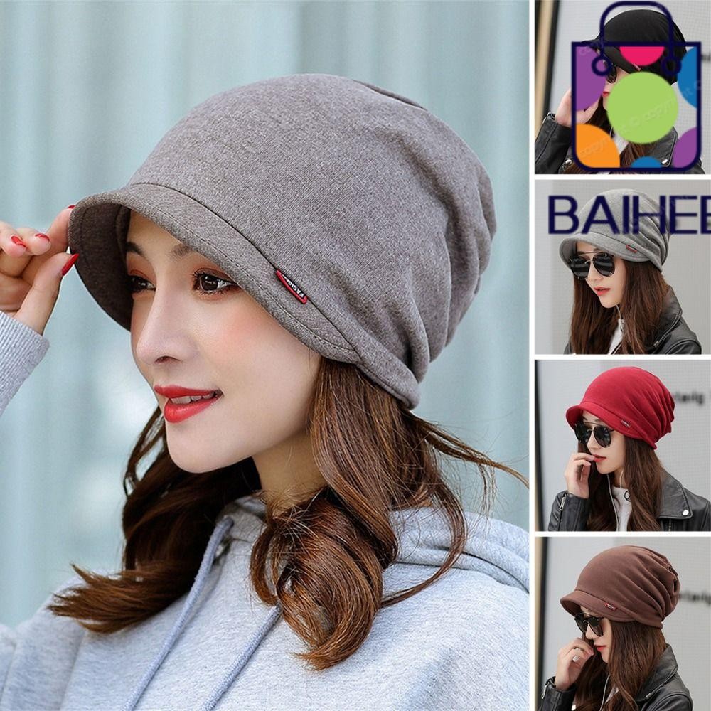 Baihee หมวกคลุมศีรษะ, หมวกผ้าโพกหัวสีทึบนัวเนีย, แฟชั่นกันลมฤดูหนาว Warm Plait หมวกอินเดียสําหรับกลางแจ้ง