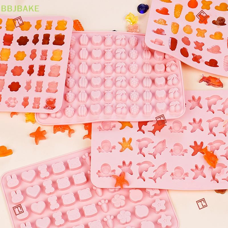 [FSBA] ผสมผลไม้สัตว์ซิลิโคนช็อกโกแลตแม่พิมพ์กระต่ายปลา Fudge Candy Jelly Mould เรขาคณิตหัวใจเค้กตกแต่งเบเกอรี่ถาดน้ําแข็งของขวัญ KCB