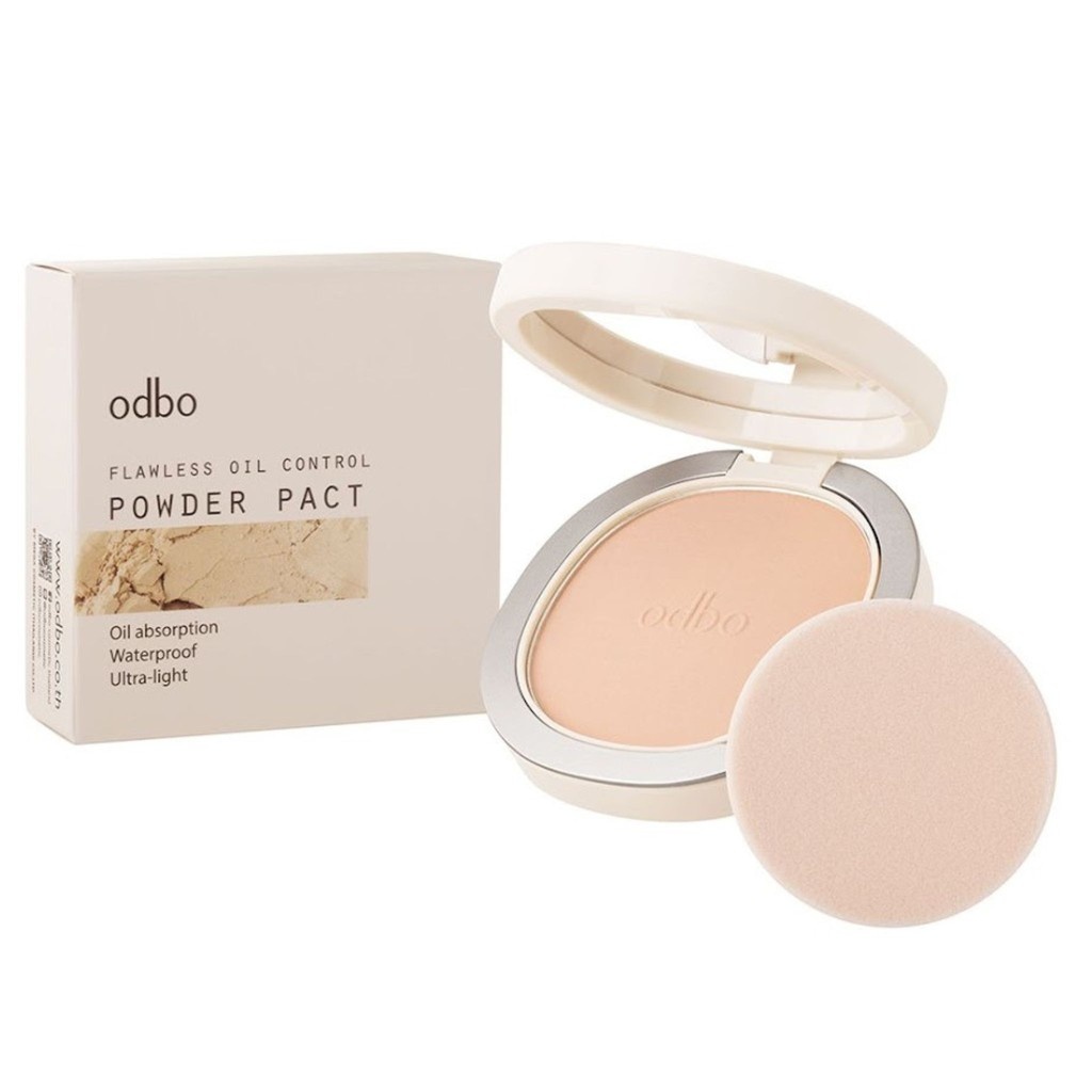 ♦️ของแท้·ส่งด่วน·ถูก♦️Odbo Flawless Oil Control Powder Pact #OD6002 โอดีบีโอ ฟลอว์เลส ออยล์ คอนโทรล พาวเดอร์ x1ชิ้นdayse