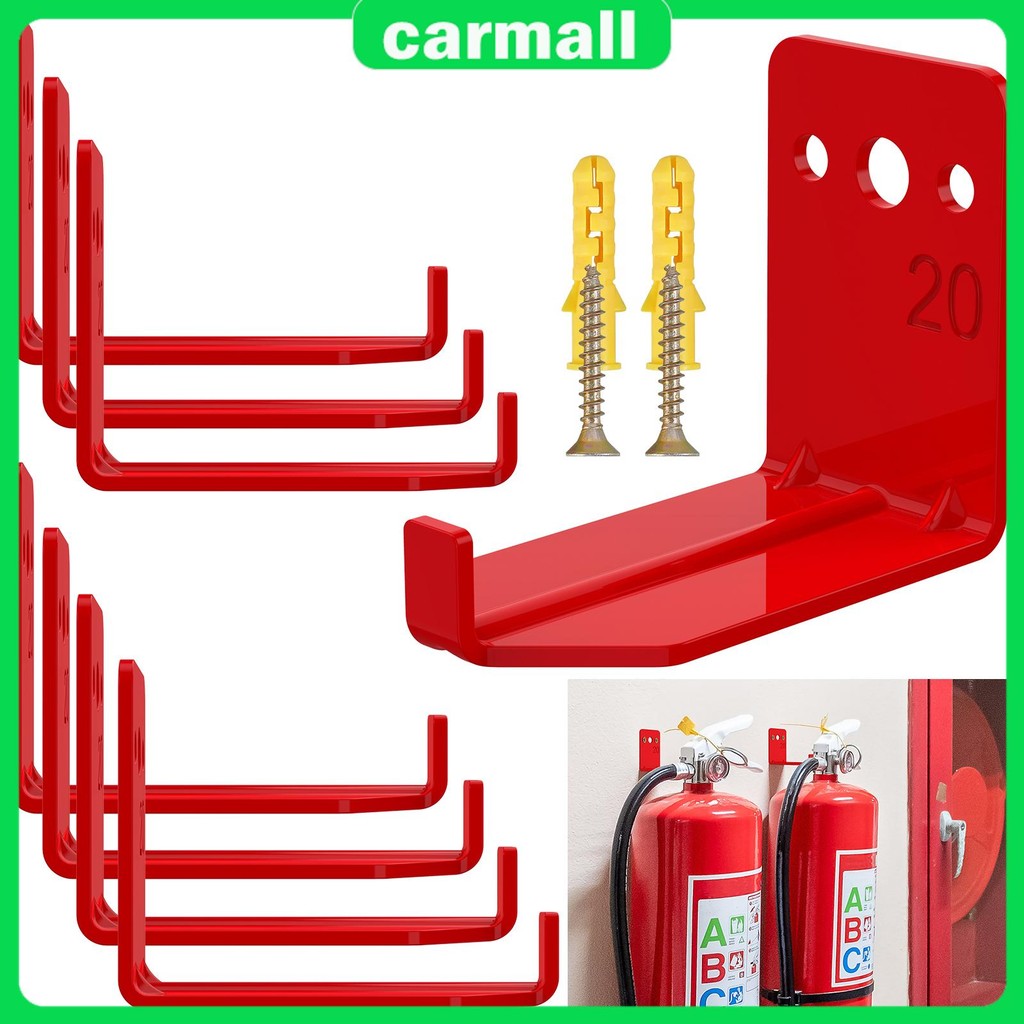 8 ชิ้น Fire Extinguisher Bracket Universal Fire Extinguisher Hook โลหะเครื่องดับเพลิง Mount Holder S