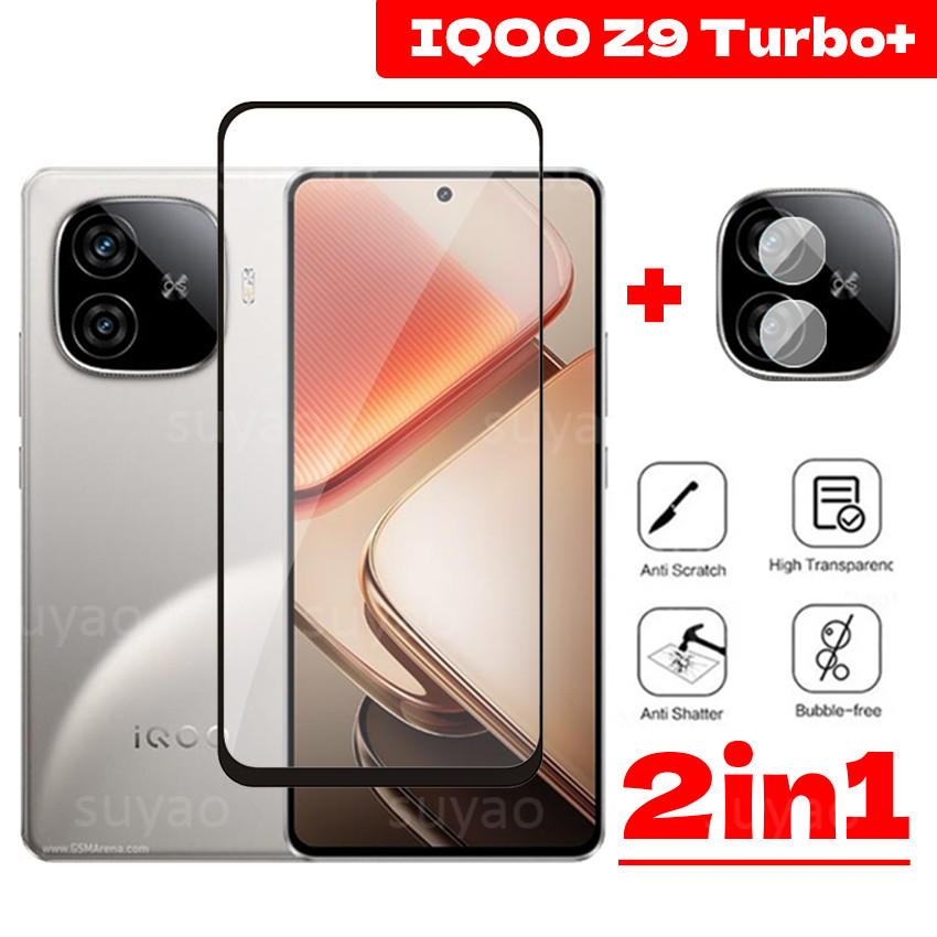สําหรับ Vivo IQOO Z9 Turbo + Turbo + Z9Turbo + X Z9X 2024 กระจกนิรภัยเต็มกาวป้องกันหน้าจอ IQOOZ9Turb