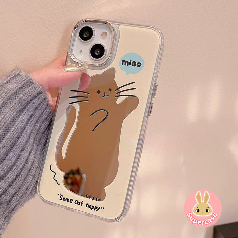กระจกน่ารักแมวเคสโทรศัพท์สําหรับ Huawei Mate 80 Pro Max Nova 15 Pro Ultra 13i 12i 11i Y73 Y72 Y91 ฝา
