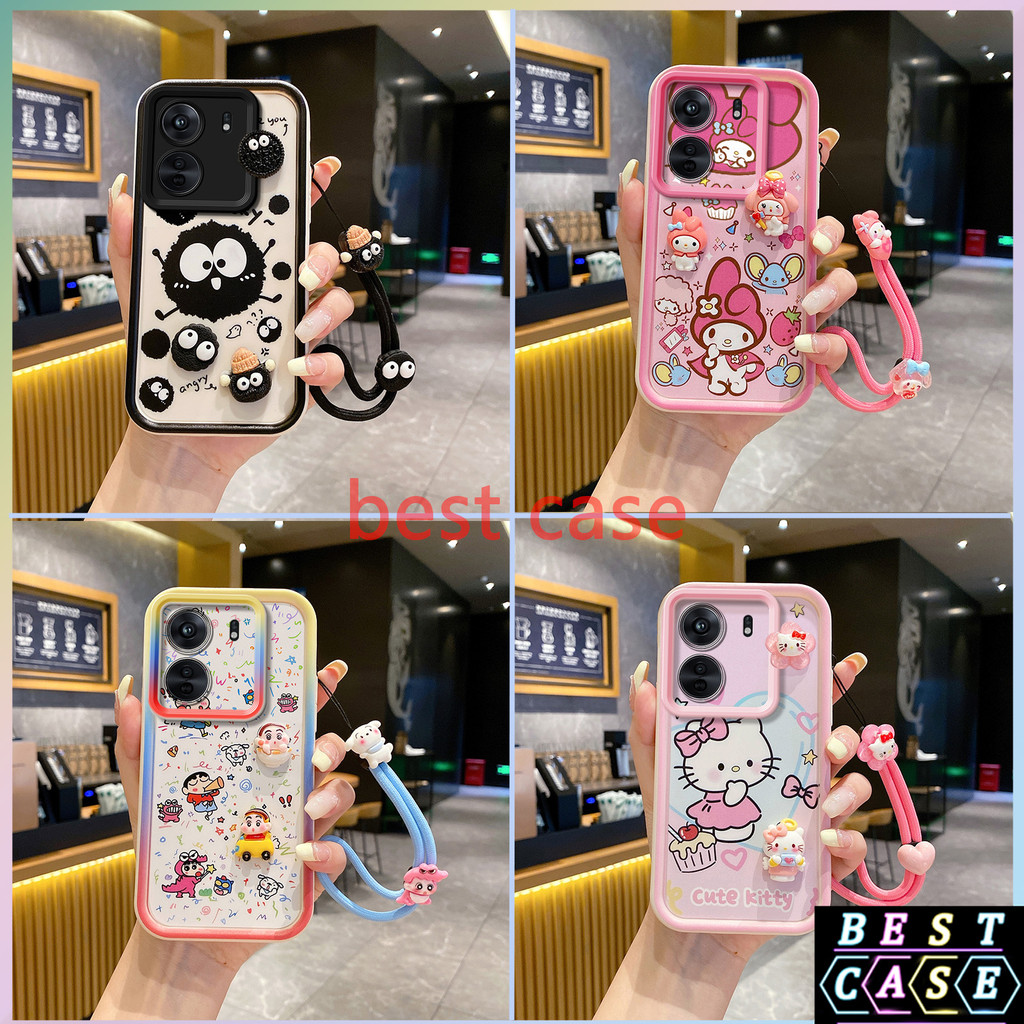 เคส Redmi 13C 4G เคส POCO C65 เคส Cinnamoroll และ ‌Hello Kitty ลายการ์ตูนสามมิติรูปตุ๊กตาเคสโทรศัพท์นุ่มน่ารัก XX-TYGZ