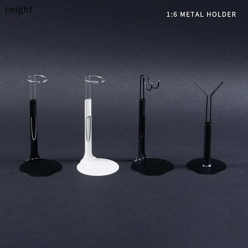 [ceight] 1/6 Scale Model Stand Action Figure Accessories ขาตั้งจอแสดงผลโลหะแบบปรับได้ TH