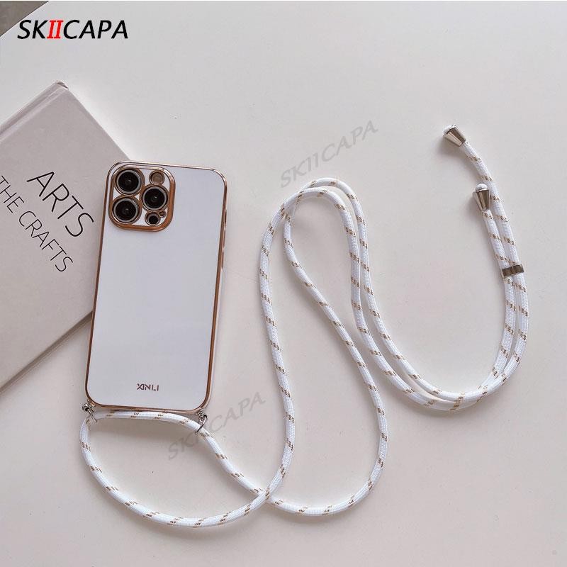 สําหรับ Xiaomi 14T Pro Mi 14T Crossbody สร้อยคอสายไฟ Lanayrd ชุบเคสโทรศัพท์สําหรับ Xiaomi 14 ULTRA 13T 12T 11T Pro 13lite Electroplated ซิลิโคน ราคา ถูกที่สุด ดีลบีเคเค แกลเลอรีภาพที่ 9