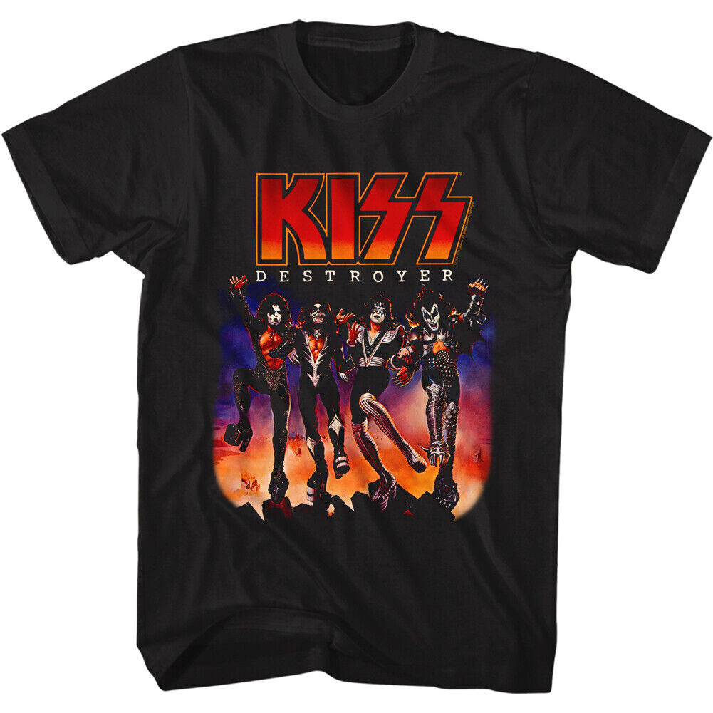 Kiss Destroyer อัลบั้มปกผู้ใหญ่ T เสื้อโลหะ Music Band Merch