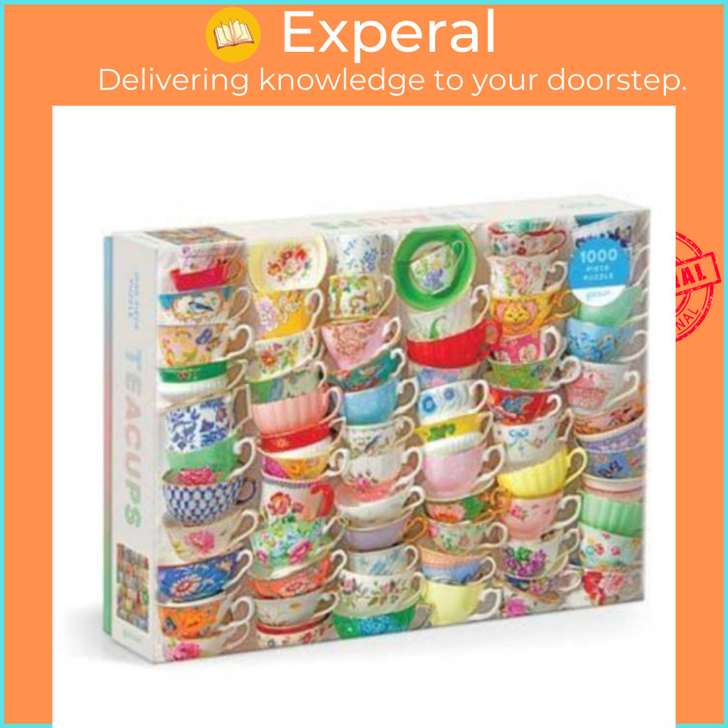 Teacups 1000 Piece Puzzle โดย Galison (ฉบับสหราชอาณาจักร ปกอ่อน)