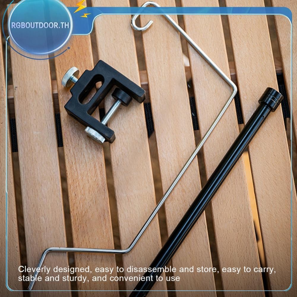 จัดส่งในกรุงเทพฯ🚚 ไอจีที ที่แขวนโคมไฟตั้งโต๊ะ เสาแขวนโคมไฟ สําหรับการตกปลาปิคนิค (คลิปหนีบกระเป๋าขาตั้ง) - รูปที่ 4