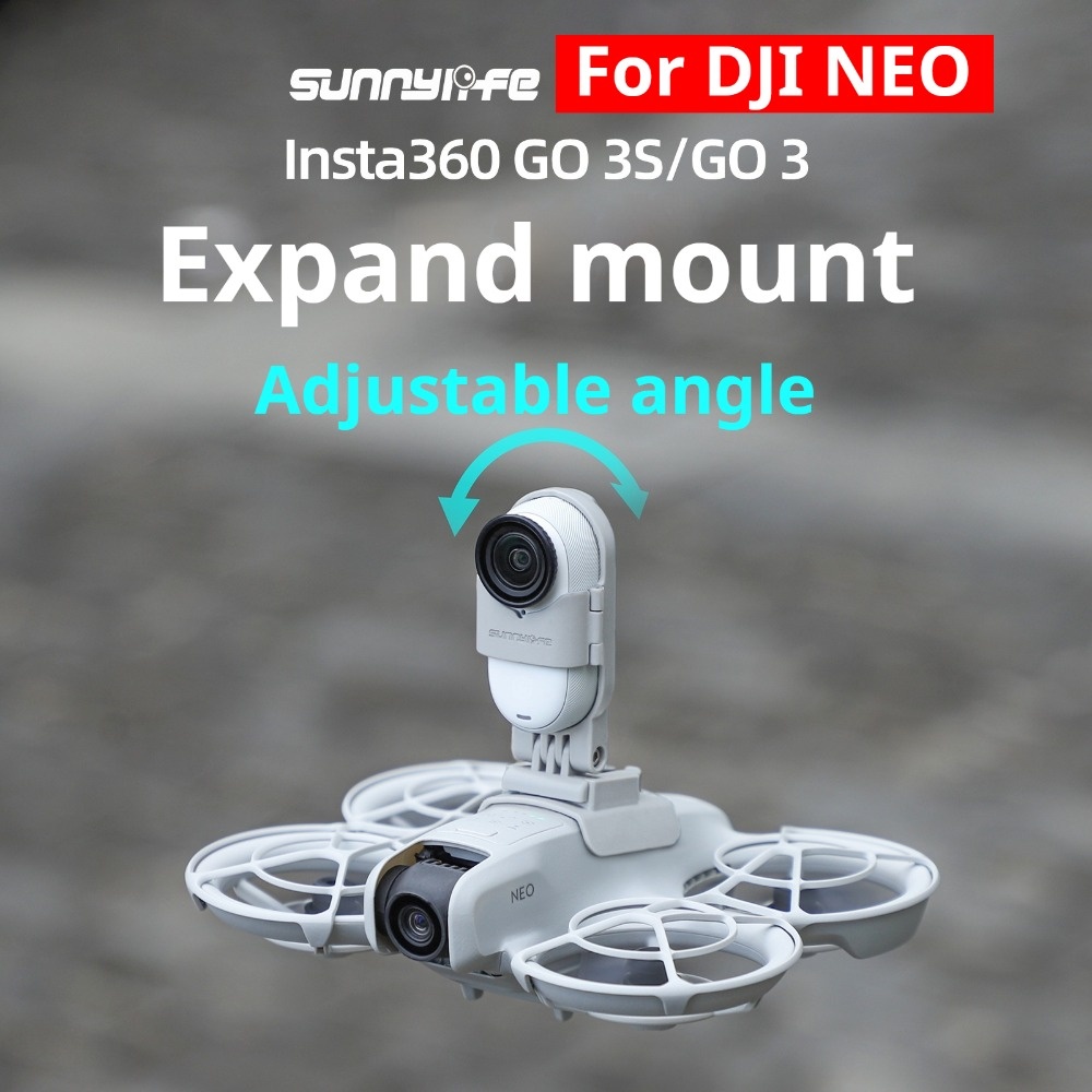 สําหรับ DJI NEO mount bracket เข้ากันได้กับ Insta360 GO 3S/GO3 action กล้องปรับ mount