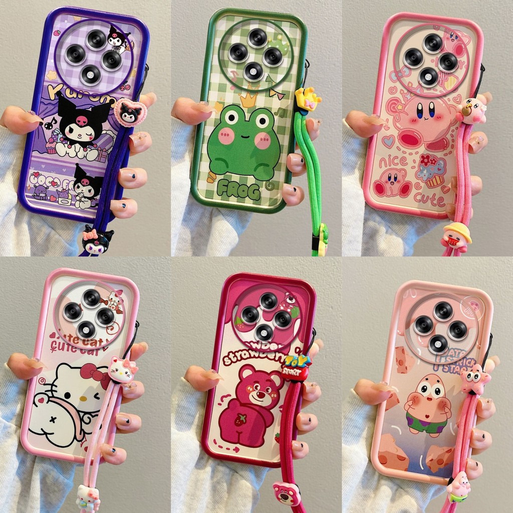 เคส Redmi 14C/14R/POCO C75 Pink KT Cat/Fart Strawberry Bear/Cheese Pie Superstar/Kuromi Grid/Frog Crown/Kirby เคสโทรศัพท์ซิลิโคน