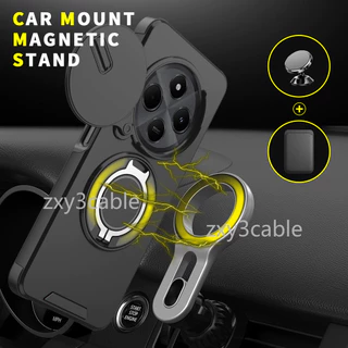กันกระแทก Push Window สําหรับ Redmi 14C POCO C75 4G 2024 หรูหราแม่เหล็กสําหรับ Redmi14C 14 C XiaomiPOCOC75 C 75 Stand Holder ป้องกันกลับกรณี