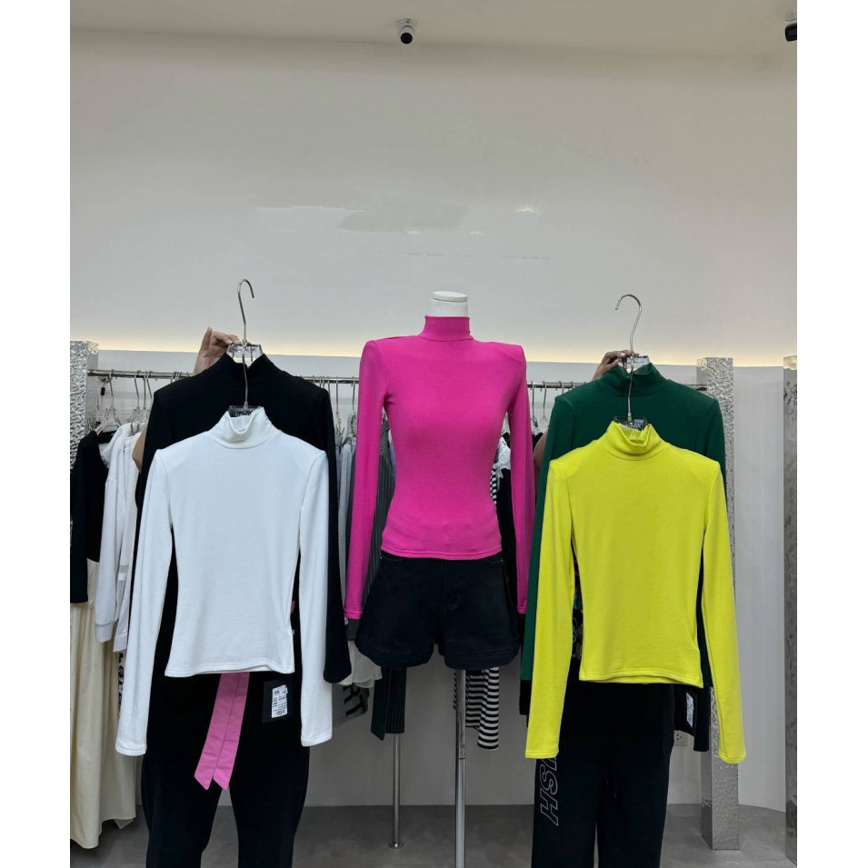 เสื้อแขนยาวคอเต่าบุขนด้านใน Turtle neck SS24