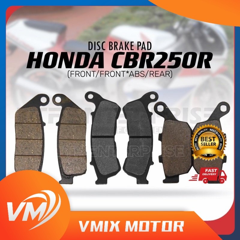 ผ้าเบรคดิส HONDA CBR250R (FRONT/REAR/FRONT*ABS) CBR250 R CBR 250R