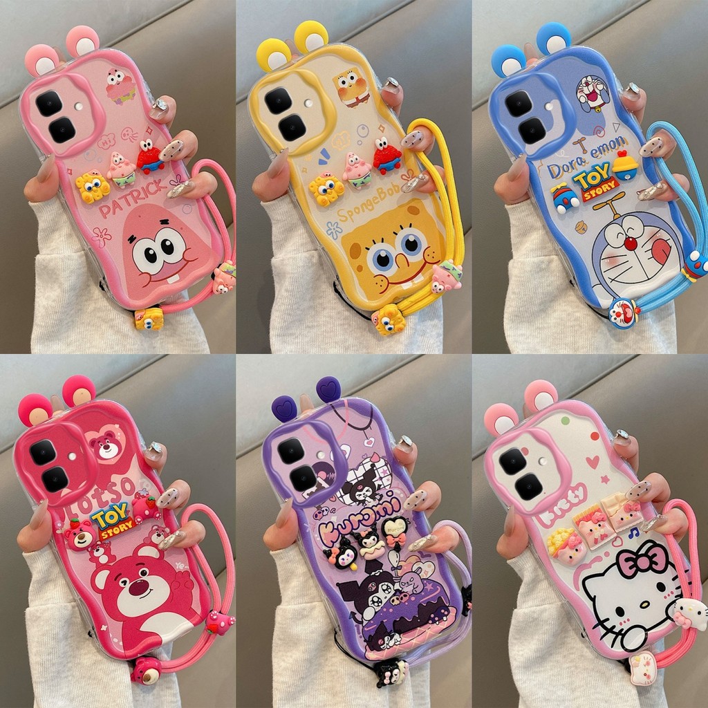 เคส INFINIX SMART 10 พร้อมหูเคสโทรศัพท์ซิลิโคนอ่อนนุ่ม TPU การ์ตูน