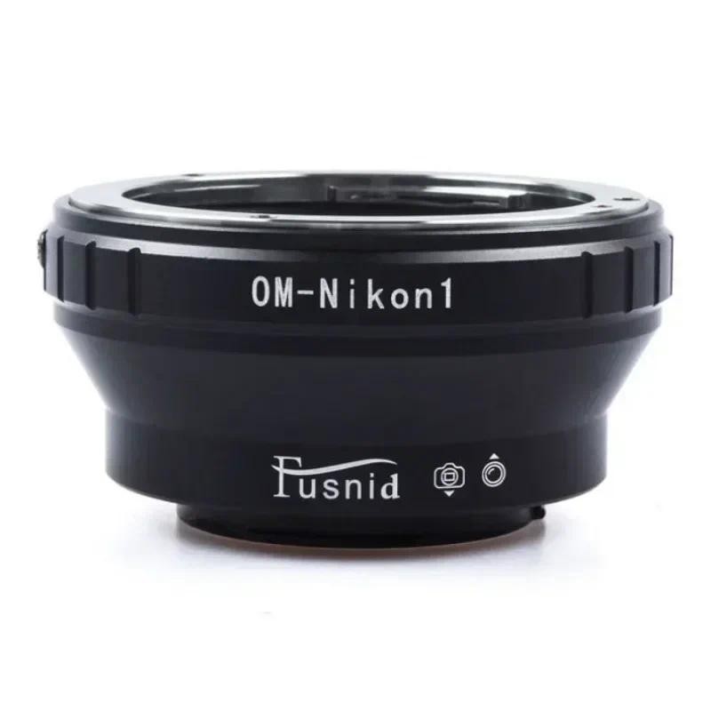 คุณภาพ OM-Nikon1 เลนส์อะแดปเตอร์สําหรับ Olympus OM Mount เลนส์ Nikon1 J1 J2 J3 J4 V1 V2 V3 S1 S2 AW1