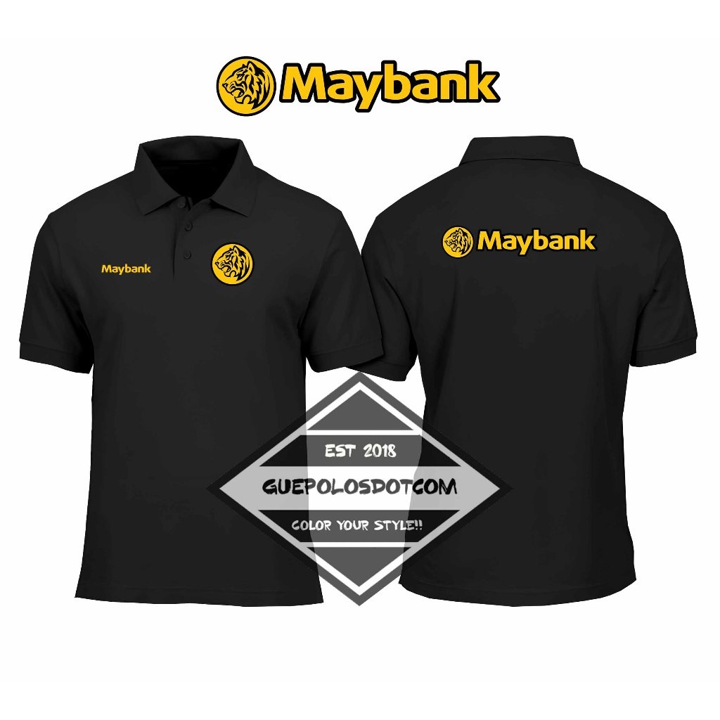 MAYBANK POLOSHIRT - เสื้อคอปก Maybank - MAYBANK LOGO COLLAR POLO