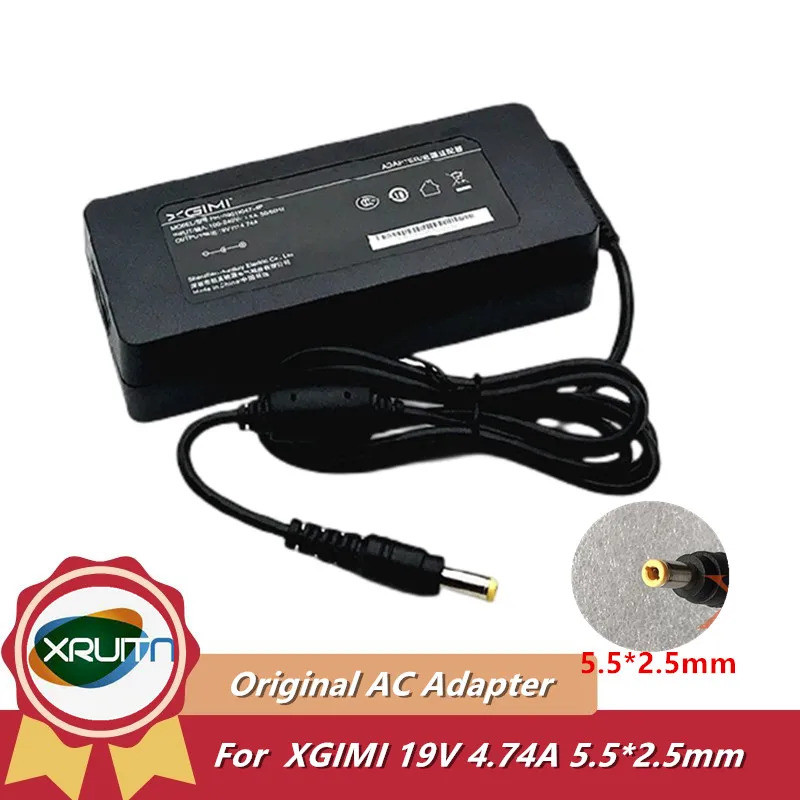 19V 4.74A 3.7A AC DC Adapter Charger สําหรับ XGIMI HOME โปรเจคเตอร์ Play Z5 Z3S Z6X Z4X Z8X XEC09 XE