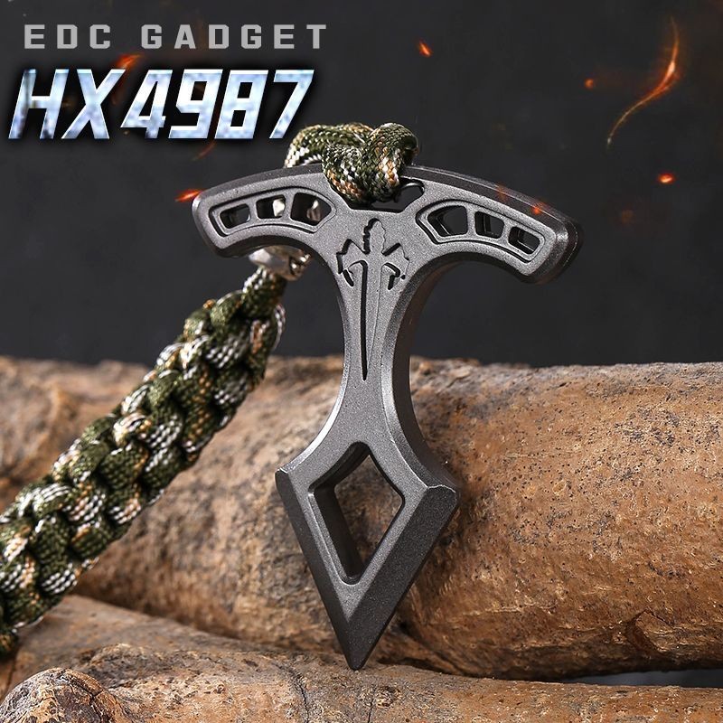 Edc Alloy Single Finger Tiger Unisex Portable Multifunctional Car#现货edc合金单指指虎男女通用便携多功能车载