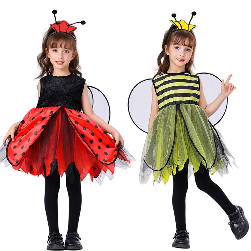 เครื่องแต่งกาย cartoon Bee Seven Star Ladybug สำหรับเด็กน่ารัก พร้อมคุณภาพเยี่ยมสำหรับ performance c