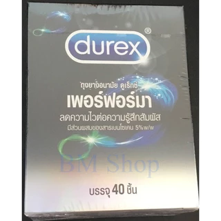 (เเท้100%อ่านรายละเอียด)Durex Performa(ดูเร็กซ์ เพอร์ฟอร์มา) ถุงยางมีสารชะลอการหลั่ง ขนาด52.5 (เเบ่งขายไม่มีกล่อง)