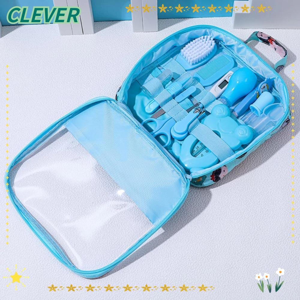 CLEVER 13 ชิ้น Baby Grooming Kit, ผลิตภัณฑ์ทําความสะอาดอุปกรณ์อาบน้ํา Baby Care Kit, Soft-Bristle Brush Health Care ทารกแรกเกิด Care Essentials ทารกแรกเกิด