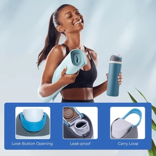 Owala Freesip Replacement Lid 24oz & 32oz - ฝาพับแม่เหล็กกันรั่ว | ชิ้นส่วนที่เข้ากันได้อย่างเป็นทางการ