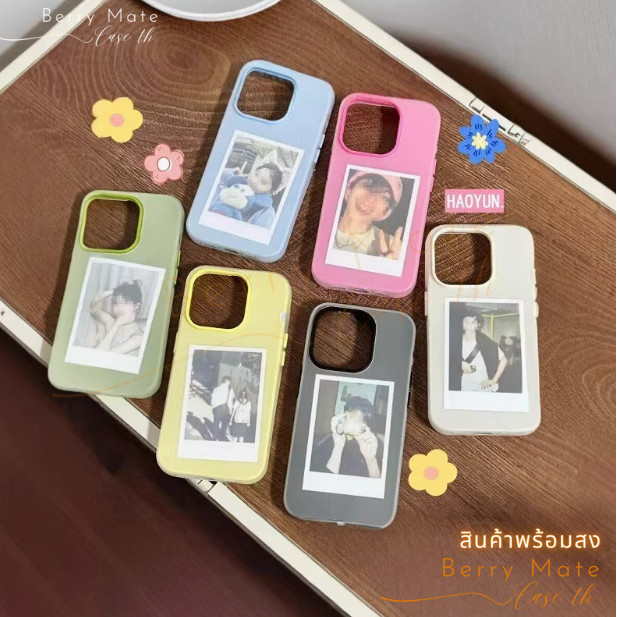 จัดส่งทันที เคสสำหรับไอโฟน15 สีเด่น เคสด้านครอบสองชั้นสีสัน For IPhone13 11 12 14PLUS 6/7/8 15 16Pro PROMAX X XSXR XSMAX