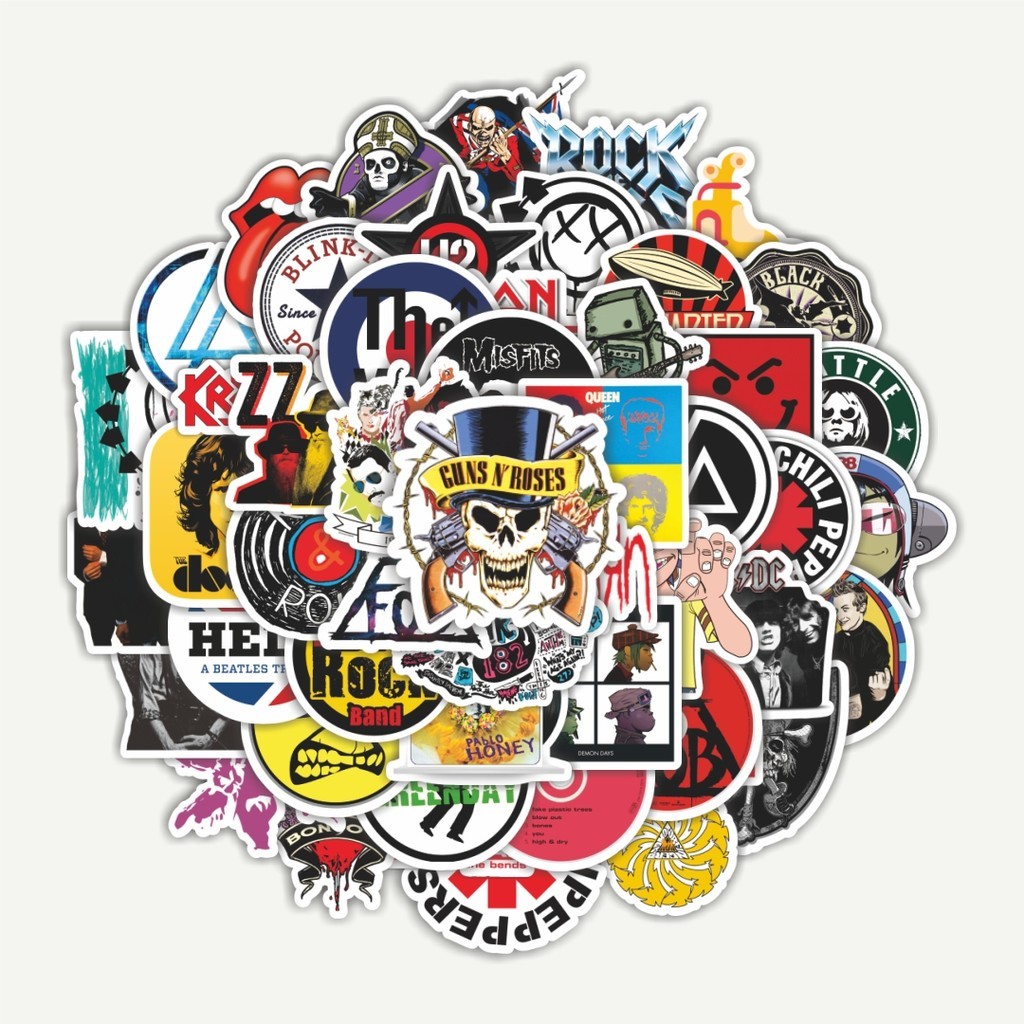 สติ๊กเกอร์แพ็คสติ๊กเกอร์ Rock & Roll Icon | สติ๊กเกอร์ TUMBLR | สติ๊กเกอร์แล็ปท็อปสําหรับกระเป๋าเดิน