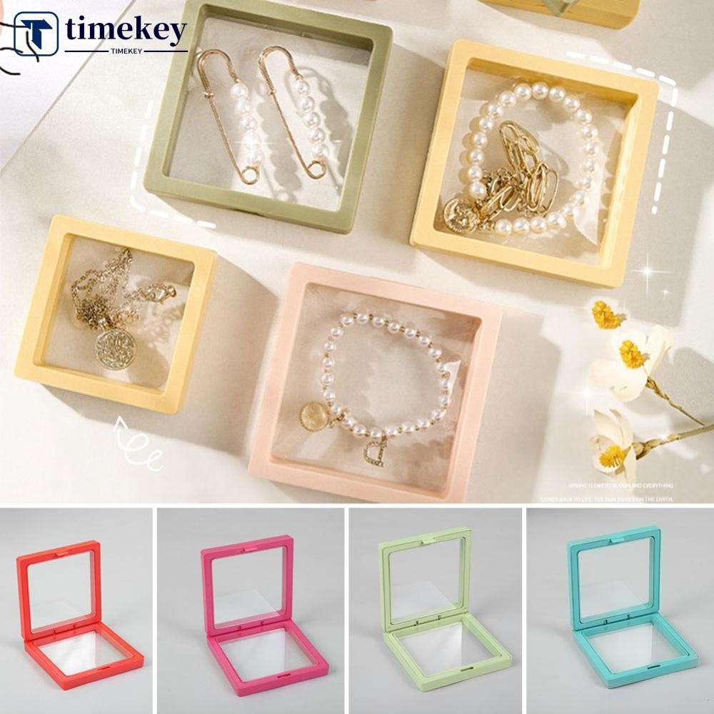 TME 1PC PE Travel เครื่องประดับกล่องบรรจุภัณฑ์การ์ดอวยพรสร้อยคอสร้อยข้อมือแพคเกจ Organizer Case