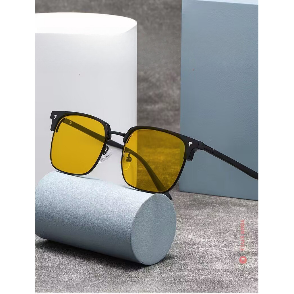 แว่นตาป้องกันแสงสะท้อน สำหรับสายตาสั้น ใช้งานได้ทั้งกลางวันและกลางคืน ออกแบบมาเพื่อความปลอดภัยขณะขับรถในเวลากลางคืน - รูปที่ 4